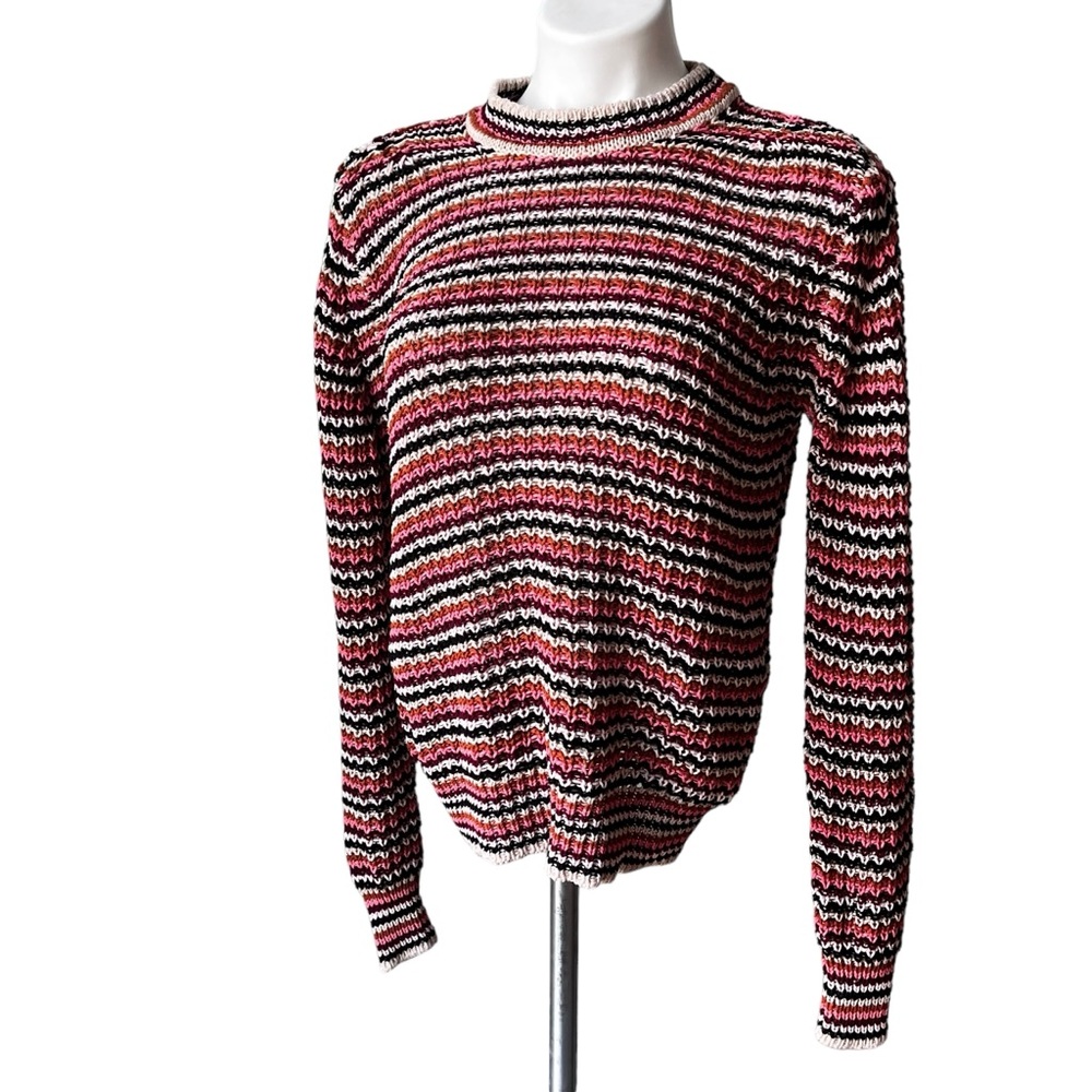 John + Jenn Striped Knit Crewneck Sweater, Sz XS - Picture 6 of 11